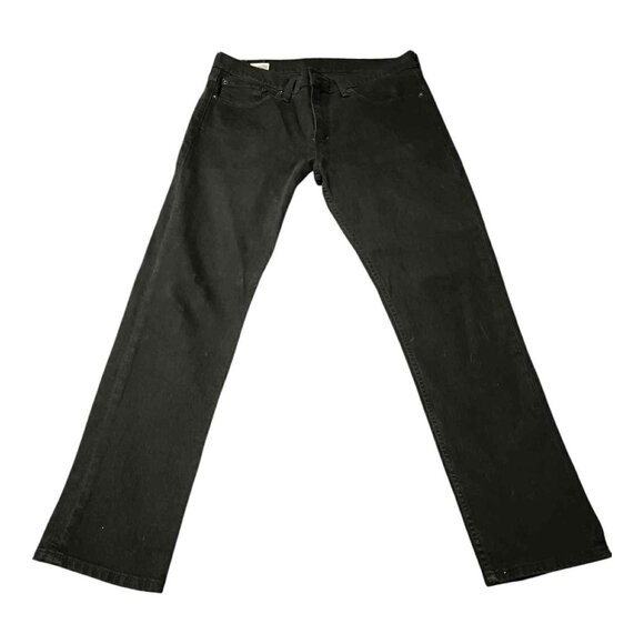 Levis 511 Jeans Mens 34x30 Black Slim Fit Stretch Denim Straight Leg Pants - Picture 1 of 6
